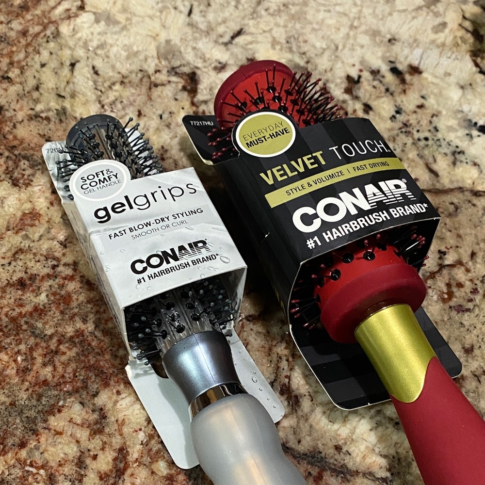 Two new hair brushes